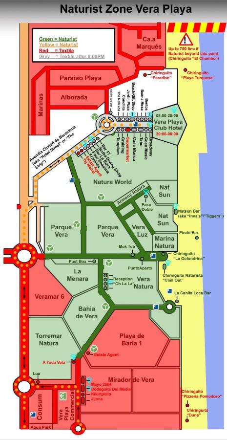 Playas de Vera Oasis Naturista, Bahia De Vera מראה חיצוני תמונה
